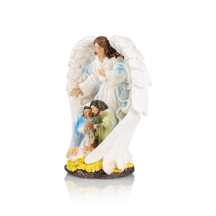 Święta Rodzina w skrzydłach anioła Classic 13 cm - ujęcie 5