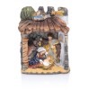 Miniaturowa szopka pod kamiennym dachem Classic 6 cm - widok główny
