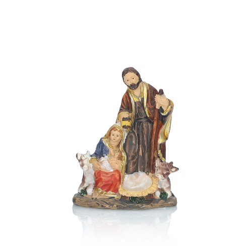 Miniaturowa Święta Rodzina ze zwierzętami Classic 6 cm - widok główny