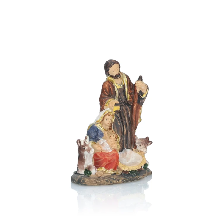 Miniaturowa Święta Rodzina ze zwierzętami Classic 6 cm - ujęcie 5