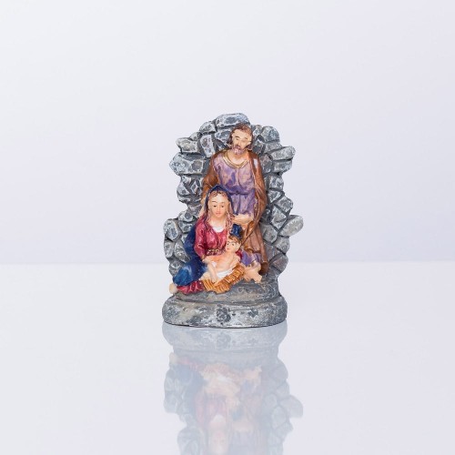 Mała Święta Rodzina na tle muru Classic 6 cm - widok główny