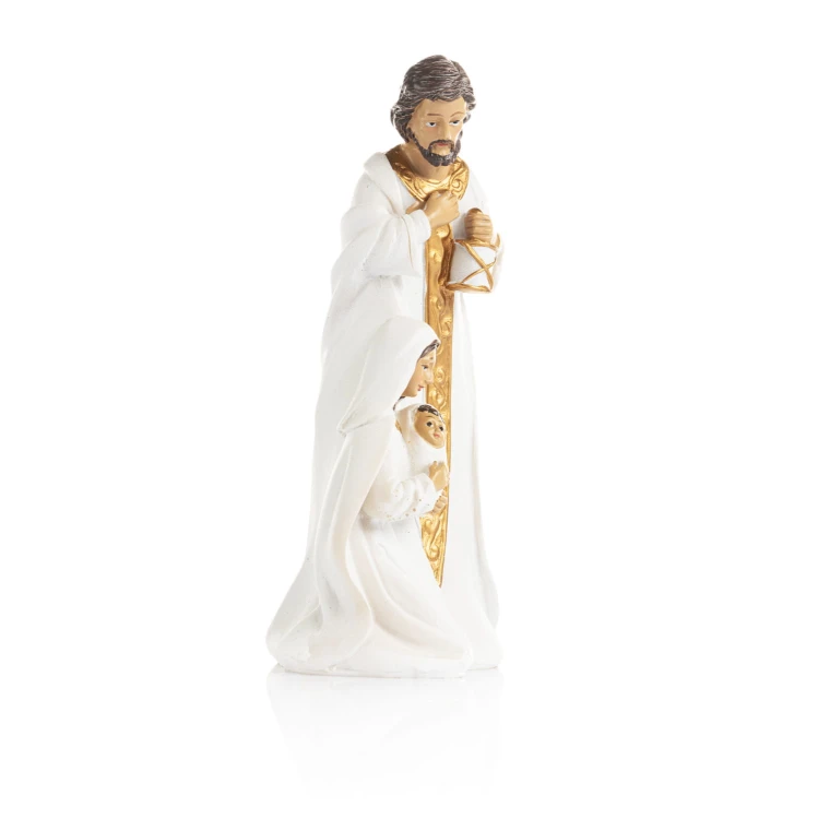 Biało-złocista figurka Świętej Rodziny Classic 15,5 cm - ujęcie 3