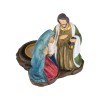 Świecznik ze Świętą Rodziną Classic 12 cm - zielony płaszcz - ujęcie 4