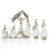 Szopka Decorato 30 cm - komplet 8 elementów z aniołem - widok główny