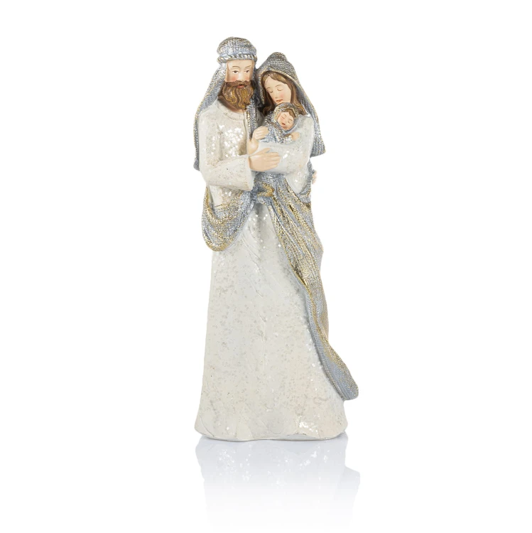 Figura Świętej Rodziny Decorato 30 cm - jasne szaty - widok główny