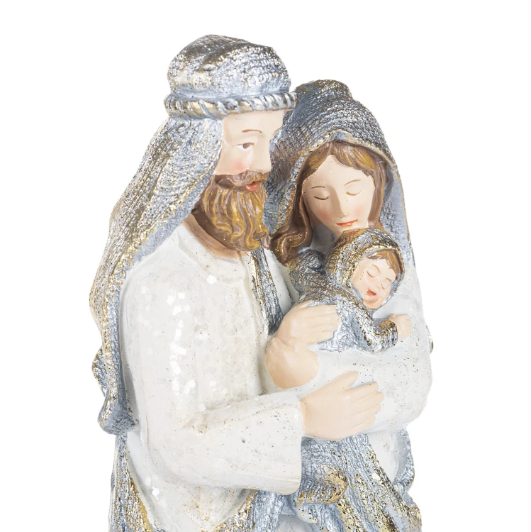Figura Świętej Rodziny Decorato 30 cm - jasne szaty - ujęcie 3