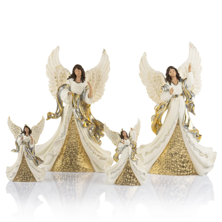 Anioł z gwiazdą - zawieszka Decorato 12 cm - ujęcie 3