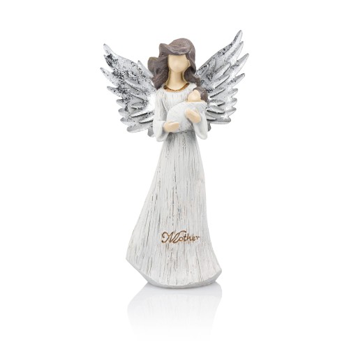 Anioł Decorato 20 cm - z dzieckiem lub krzyżem - wzór B