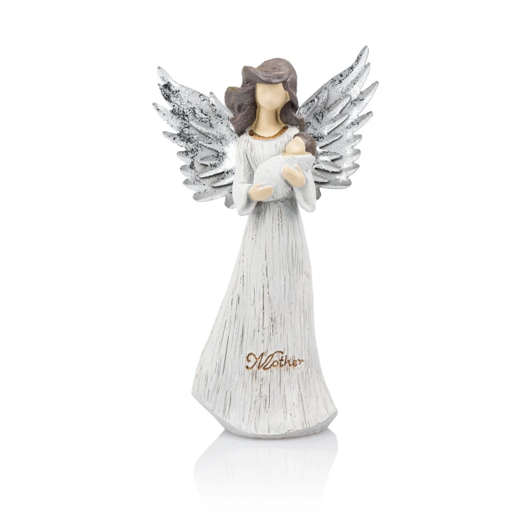 Anioł Decorato 20 cm - z dzieckiem lub krzyżem - wzór B