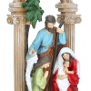 Szopka Decorato 30 cm - Święta Rodzina pod łukiem - ujęcie 3