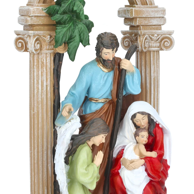 Szopka Decorato 30 cm - Święta Rodzina pod łukiem - ujęcie 3
