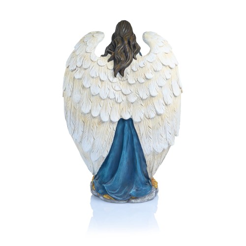 Szopka z aniołem Decorato 45 cm - kolorowe szaty - ujęcie 2
