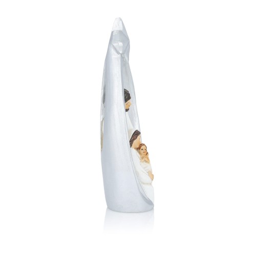 Szopka Classic 12 cm - srebrzysta rama z gwiazdą - ujęcie 2
