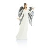 Biały anioł z gołębiem Decorato 34 cm - widok główny