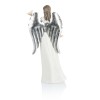 Biały anioł z gołębiem Decorato 34 cm - ujęcie 2