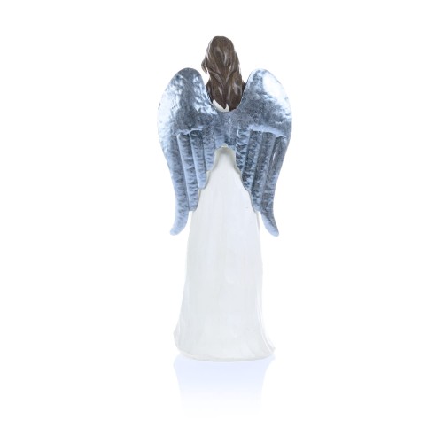 Biały anioł w modlitwie Decorato 33 cm - ujęcie 2