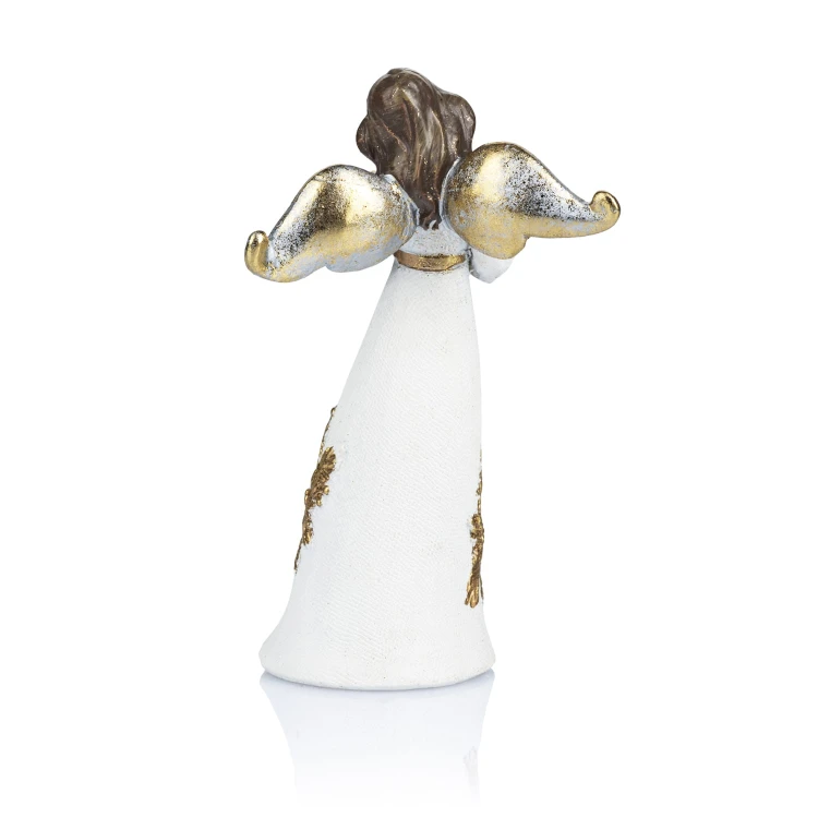 Aniołek muzykujący Decorato 11,5 cm - jasne szaty - ujęcie 4