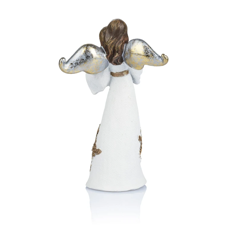 Aniołek muzykujący Decorato 11,5 cm - jasne szaty - ujęcie 14