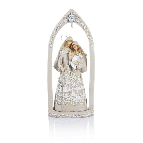 Szopka Decorato 25 cm - Święta Rodzina w ostrołuku - widok główny