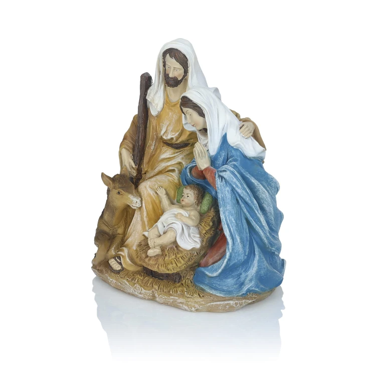 Święta Rodzina ze zwierzętami Decorato 26 cm - ujęcie 4