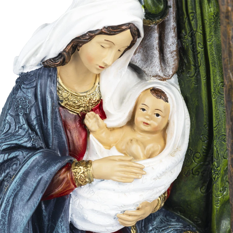 Figura Świętej Rodziny Decorato 33 cm - kolorowa - ujęcie 6