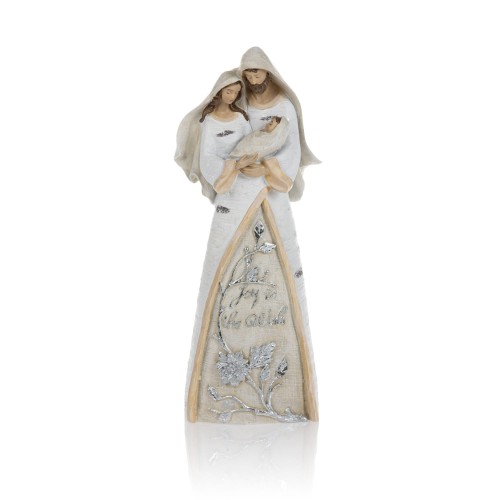 Święta Rodzina Decorato 35 cm - faktura kory - widok główny
