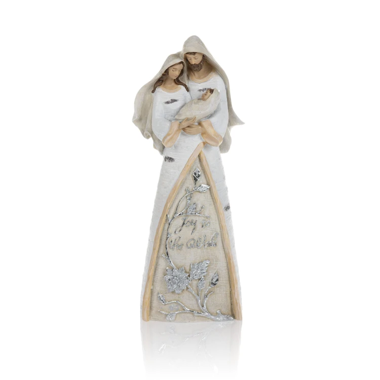 Święta Rodzina Decorato 35 cm - faktura kory - widok główny