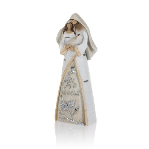Święta Rodzina Decorato 35 cm - faktura kory - ujęcie 2