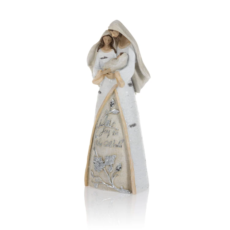 Święta Rodzina Decorato 35 cm - faktura kory - ujęcie 2