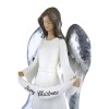 Anioł Merry Christmas Decorato - biała figura - ujęcie 3