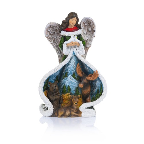 Anioł ze zwierzętami leśnymi Decorato - widok główny