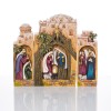 Szopka Decorato 17 cm - scena na tle miasta - widok główny