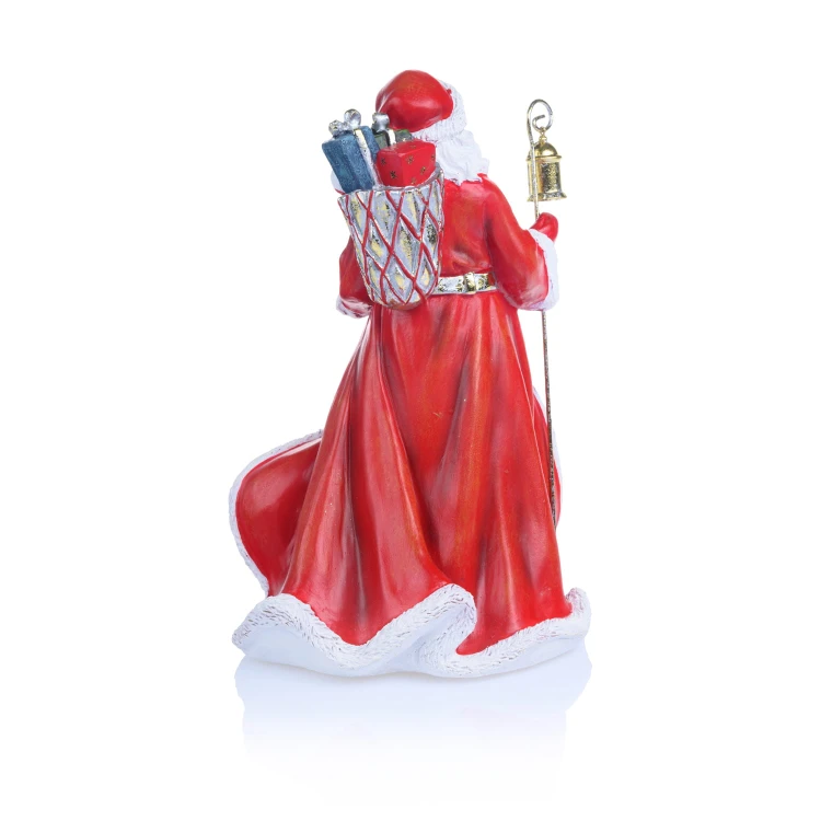 Mikołaj Decorato - czerwono-złocista figurka, warianty - ujęcie 6