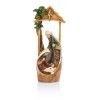 Szopka Decorato 34 cm - pionowa stajenka z palmą - widok główny