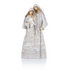 Figura Świętej Rodziny Decorato 24 cm - białe ornamenty - widok główny