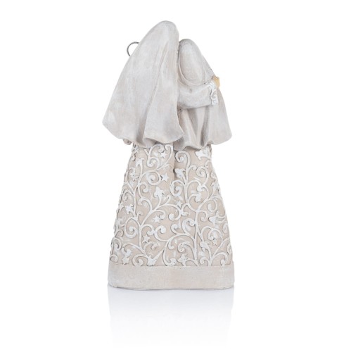 Figura Świętej Rodziny Decorato 24 cm - białe ornamenty - ujęcie 2