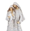 Figura Świętej Rodziny Decorato 24 cm - białe ornamenty - ujęcie 3