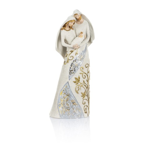 Święta Rodzina Decorato 24 cm - jasne roślinne ornamenty - widok główny