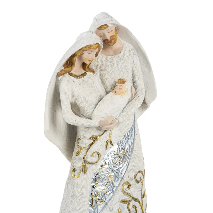 Święta Rodzina Decorato 24 cm - jasne roślinne ornamenty - ujęcie 3