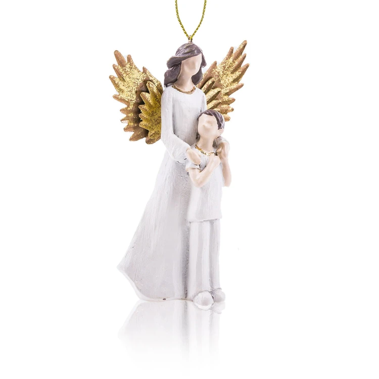 Anioł Stróż z chłopcem - zawieszka Decorato 12 cm