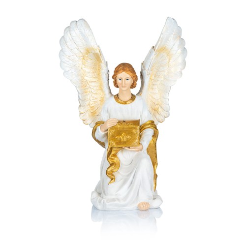Anioł skarbonka 51 cm - jasna figura - widok główny