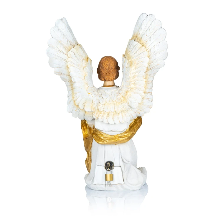 Anioł skarbonka 51 cm - jasna figura - zdjęcie 3