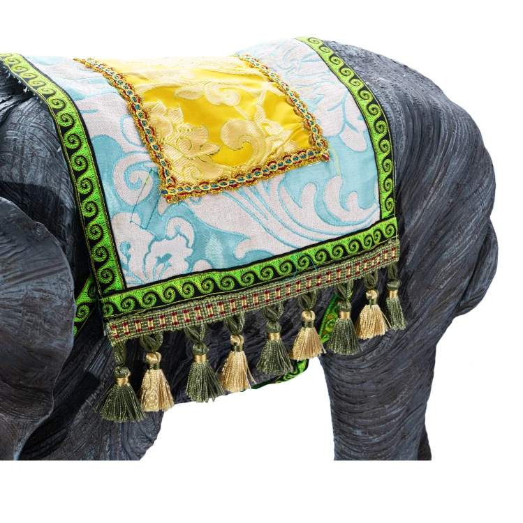 Słoń Euzebiusz z siodłem - 53 cm - zdjęcie 4