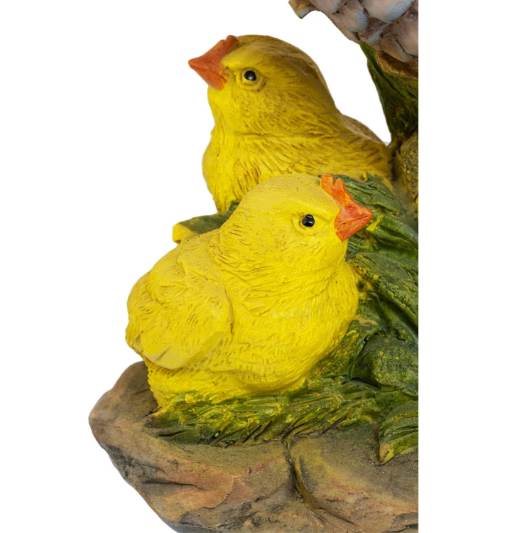 Kura z pisklętami do szopki 38 x 26 x 22 cm - zdjęcie 4