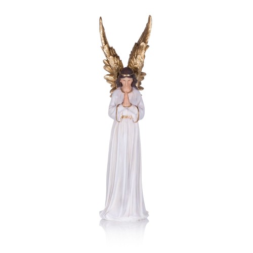 Anioł modlący się 60 cm - biała szata - widok główny