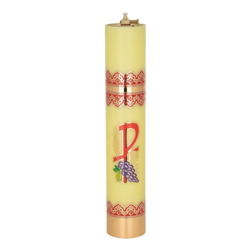 Świeca olejowa żółta z PAX 40 × 7,5 cm - widok produktu