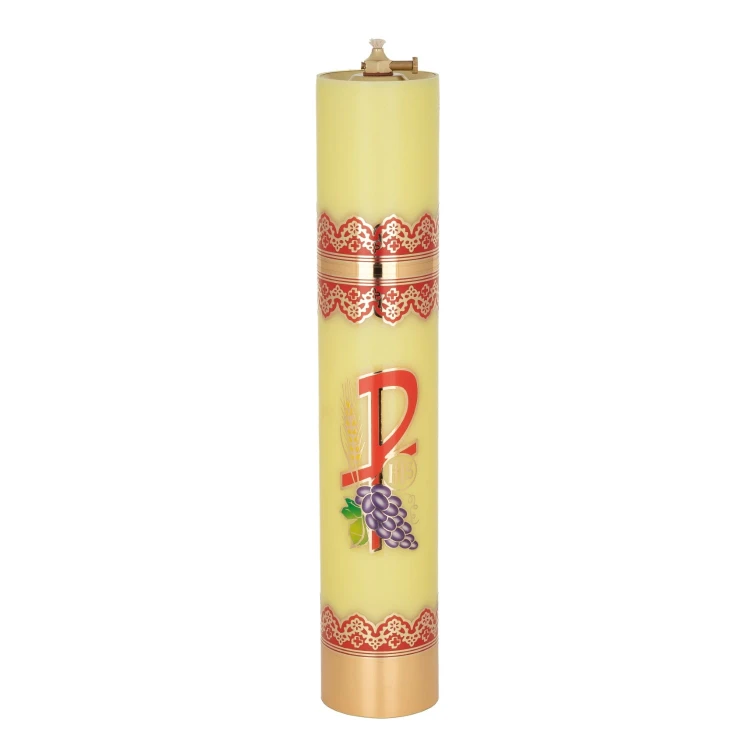 Świeca olejowa żółta z PAX 40 × 7,5 cm - widok produktu