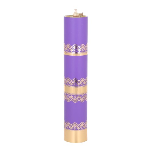 Świeca olejowa fioletowa 40 × 7,5 cm - widok produktu