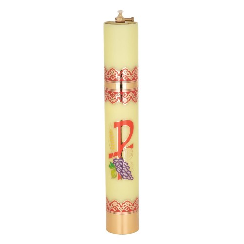 Świeca olejowa żółta z PAX 40 × 6,3 cm - widok produktu