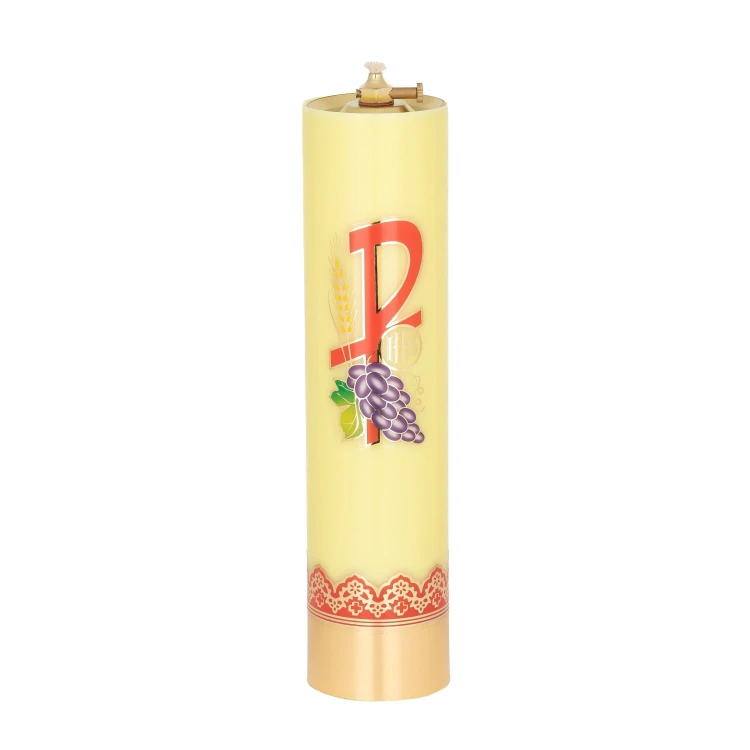 Świeca olejowa żółta z PAX 31 × 7,5 cm - widok produktu